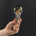 Bulb - OSRAM Classic LED E27 Pear A60 Gold Mirror 4W 400lm 2700K (New)