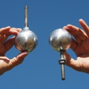 Handmade aluminium knob by Emery&Cie (⌀ 7 cm) - Sandblasted