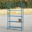 Workshop shelf in blue powder-coated steel by Provost (187 x 100 cm)