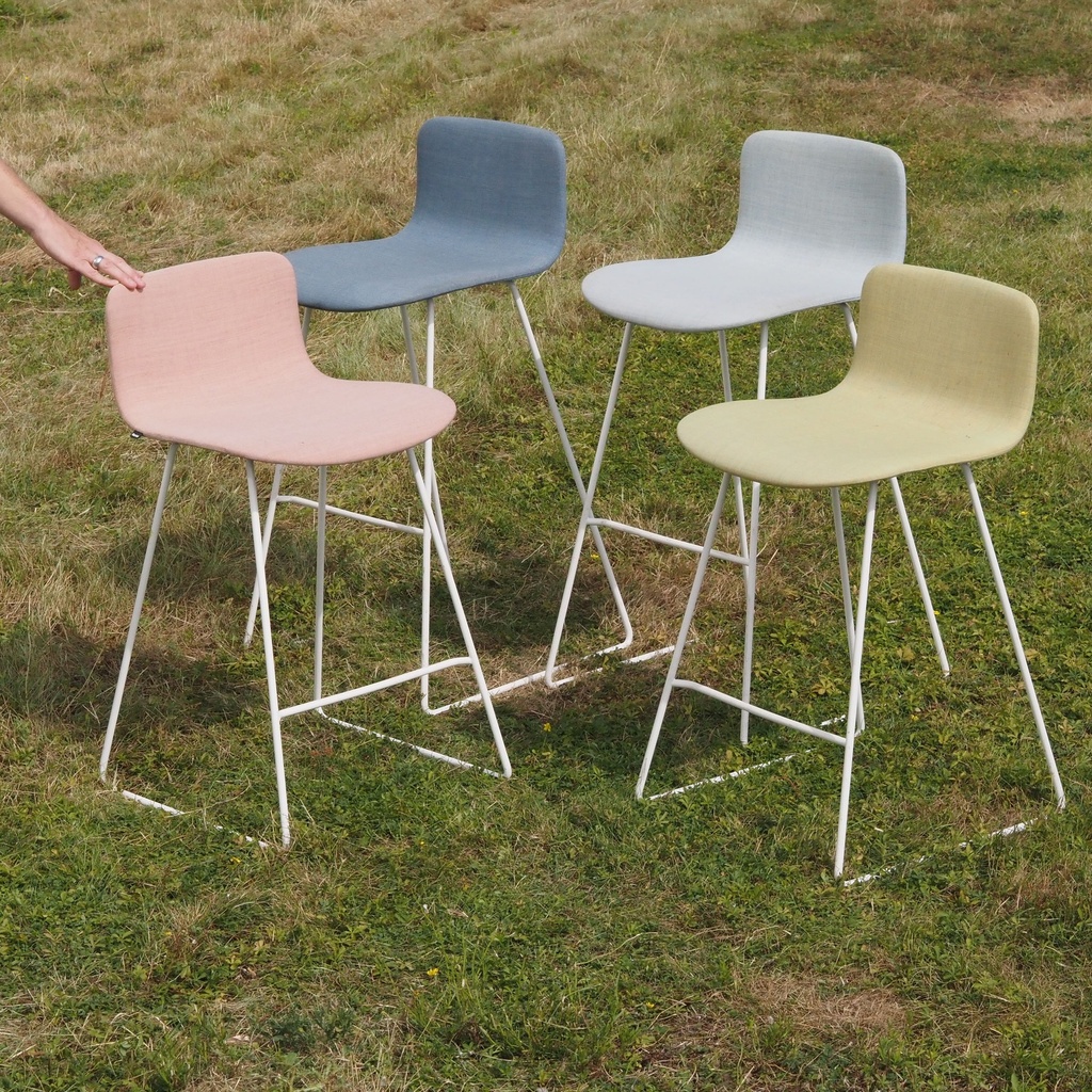Upholstered high stool 'Sola' by Martela (various colors/sizes)