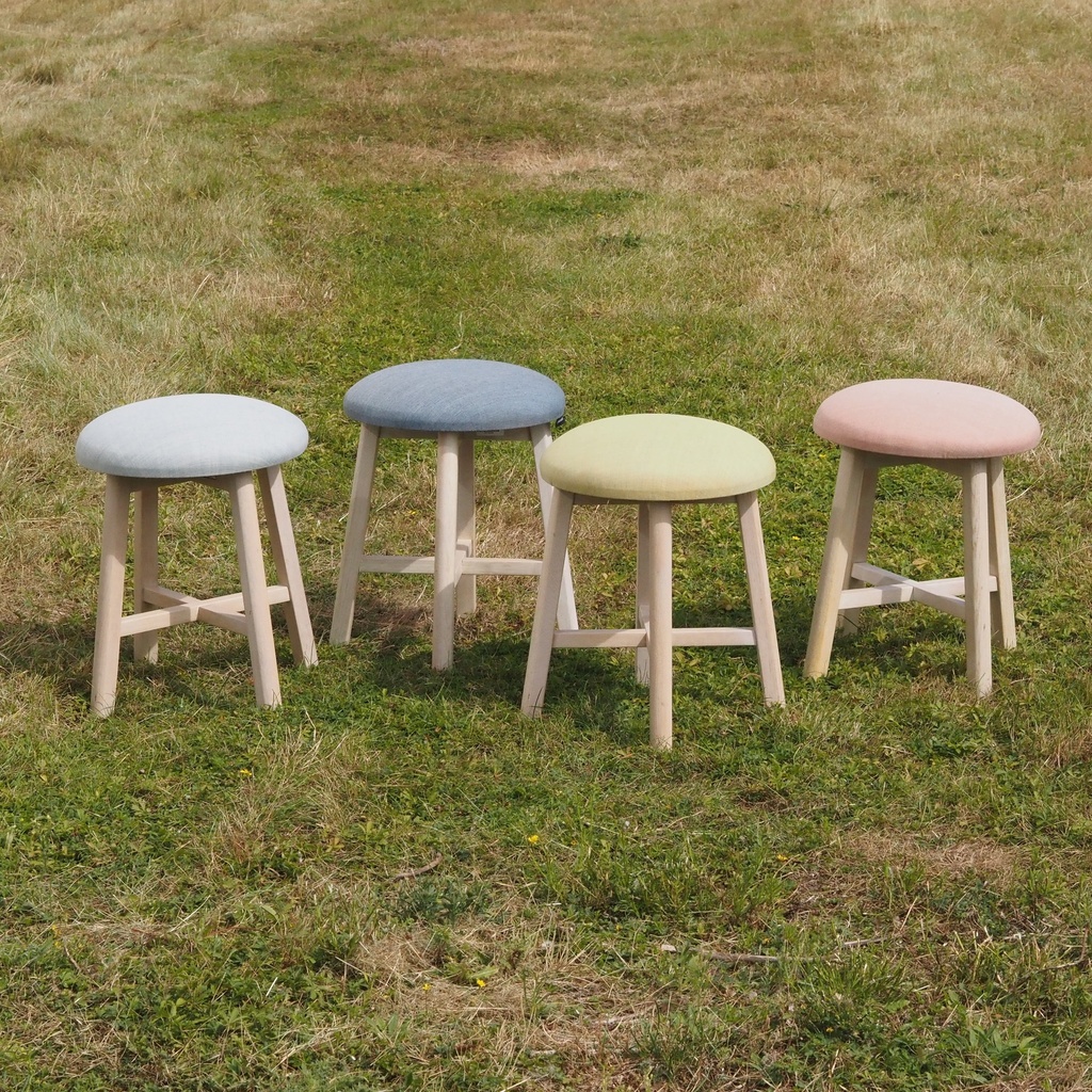 Upholstered stool by Z-Editions (various colors)