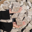 Reclaimed pink granite cobblestones - Only available in our physical shop (sold per piece)