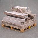 Pink granite curbstones offcuts (± 8 cm thick) - Only available in our physical shop (sold per m2)