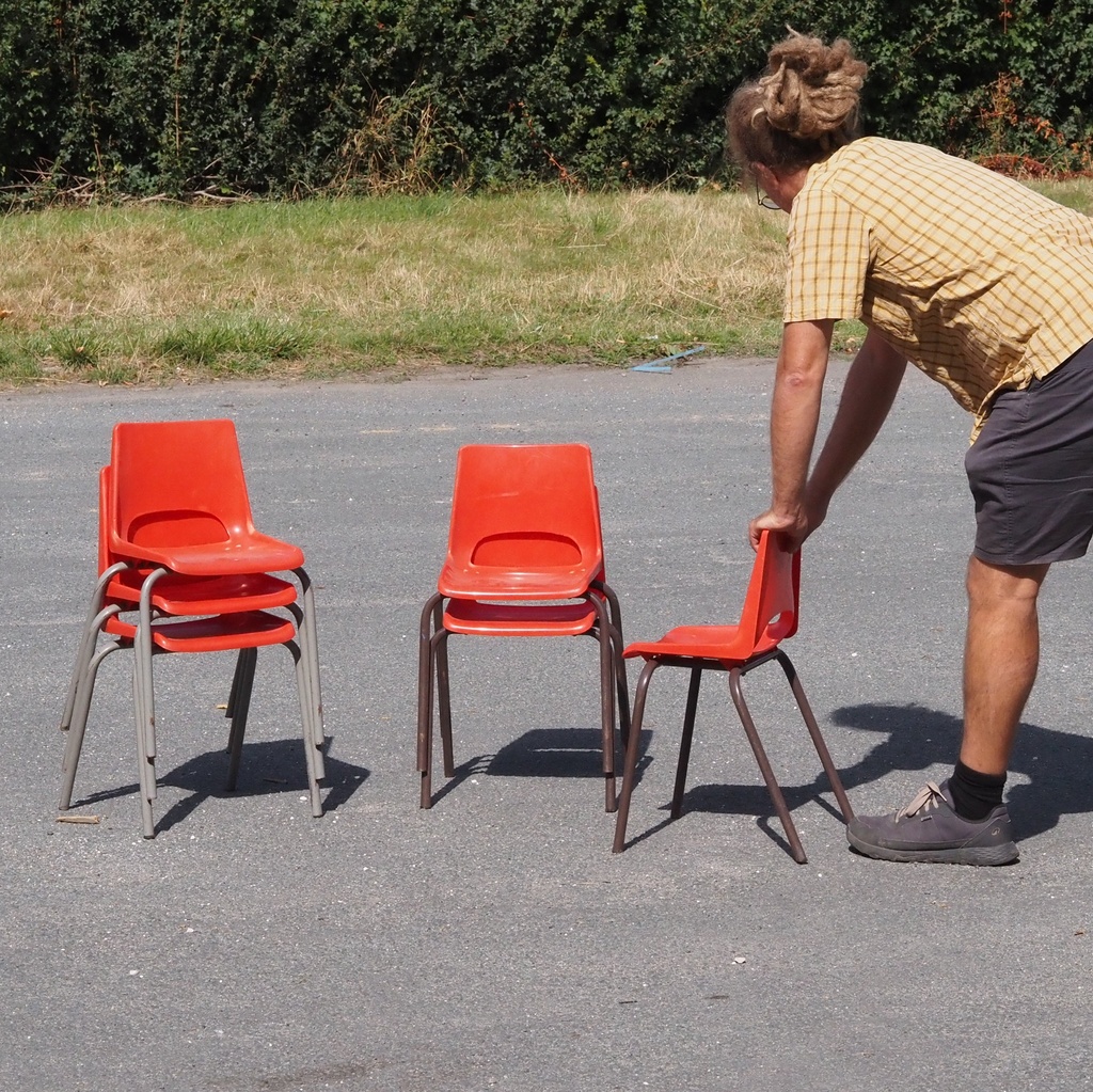 Stackable kids chair by Schilte