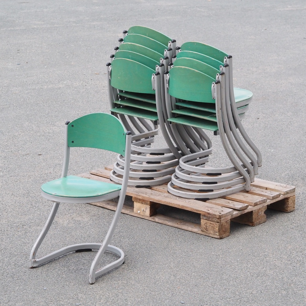 Stackable chair 'Elodie' by Souvignet