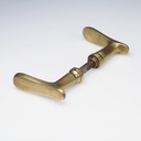 Door handle in solid brass