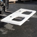 Marble worktop with sinks and taps holes (171 x 65,5 cm)