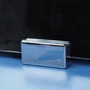 Set of 2 mirror fasteners in chrome brass by Jules Wabbes from the Générale de Banque