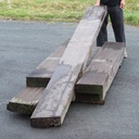 Offcuts of reclaimed glued laminated timber beams (L. min 250 cm) - 11 cm thick