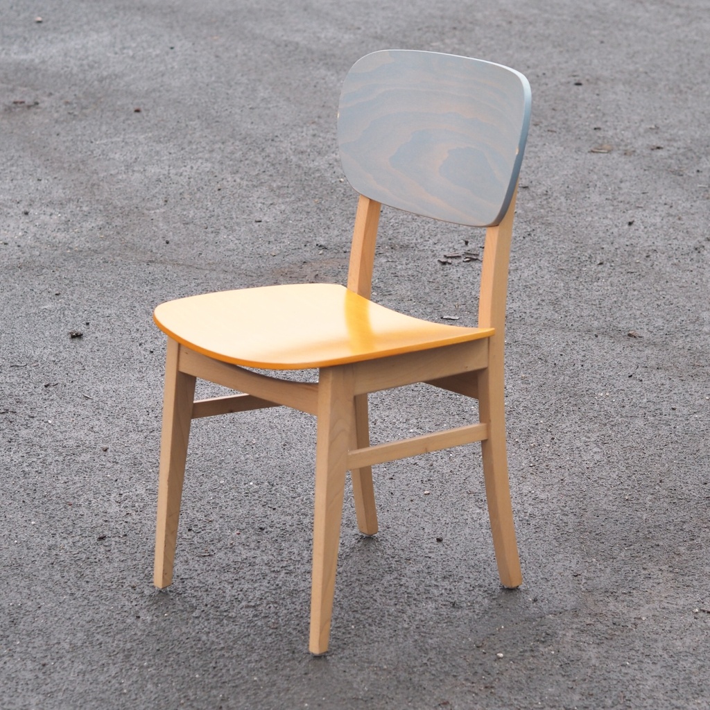 Chair 'Cup Cup' by Luc Vincent for Z-Editions (Blue/Orange)