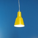 Hanging light with an aluminium lampshade - Yellow