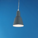Hanging light with an aluminium lampshade - Grey