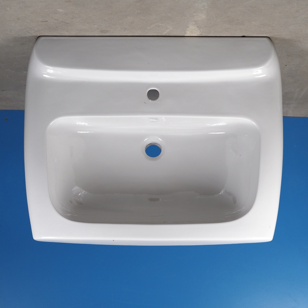 Large sink in glazed grey ceramic