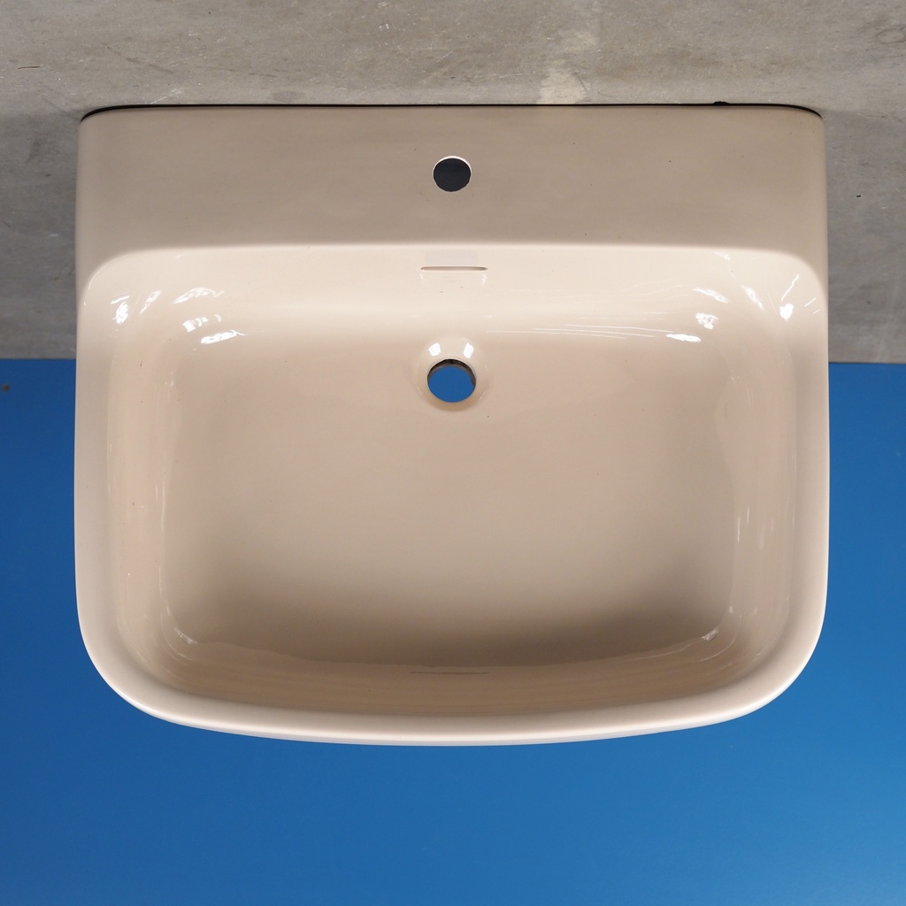 Large sink in glazed camel ceramic by Ideal Standard