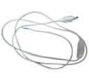 Accessory textile cable 190 cm long with switch & plug (BLACK/WHITE/RED (New)