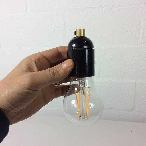 Bakelite and Brass E27 socket (New)