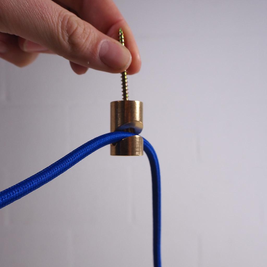 Cable hook in solid brass