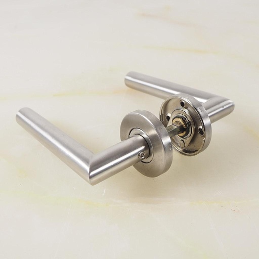 [999HAR868] Door handle in stainless steel with rosettes