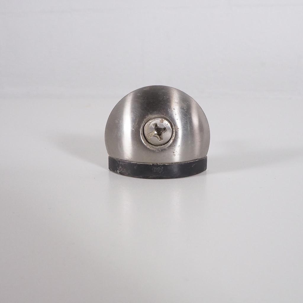 Door stop 1/2 moon in rubber, with steel plate