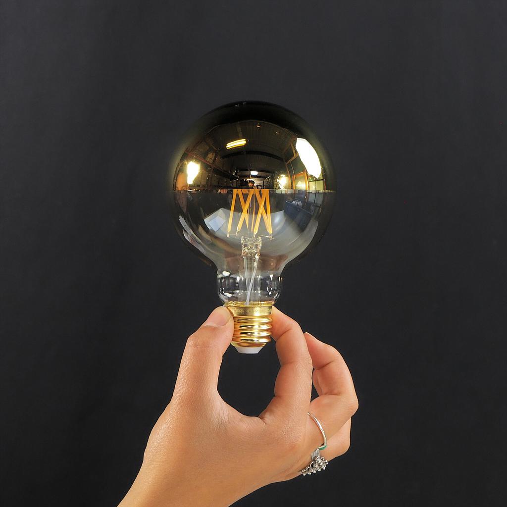 [8055681815599] Filament LED E27 G95 7 watt golden cap
