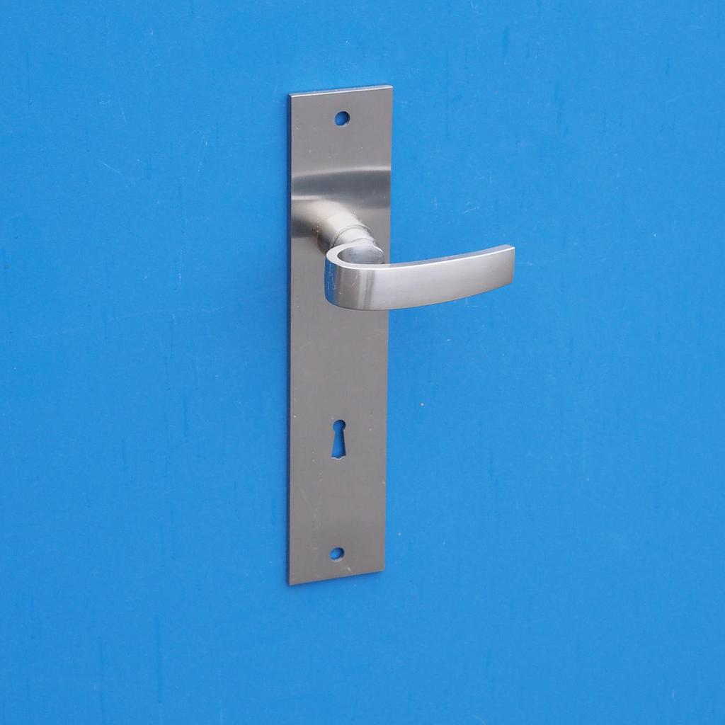 Nickel brass door lever set ca. 1937