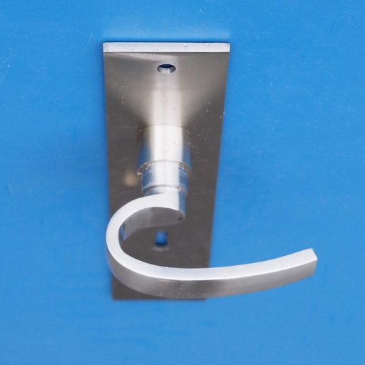 [999HAR025] Door handle in nickel brass (ca. 1950)