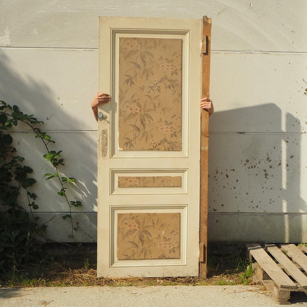Painted wooden door (H 220 cm x 88 cm) - Right