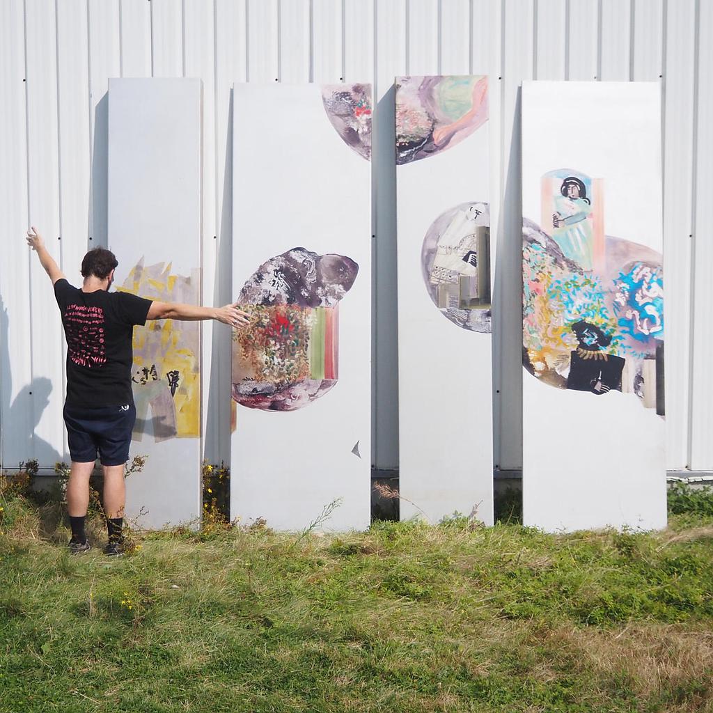 [902ORN011] Set of aluchromie panels by Ralph Cleeremans (285 cm high) - Set 11