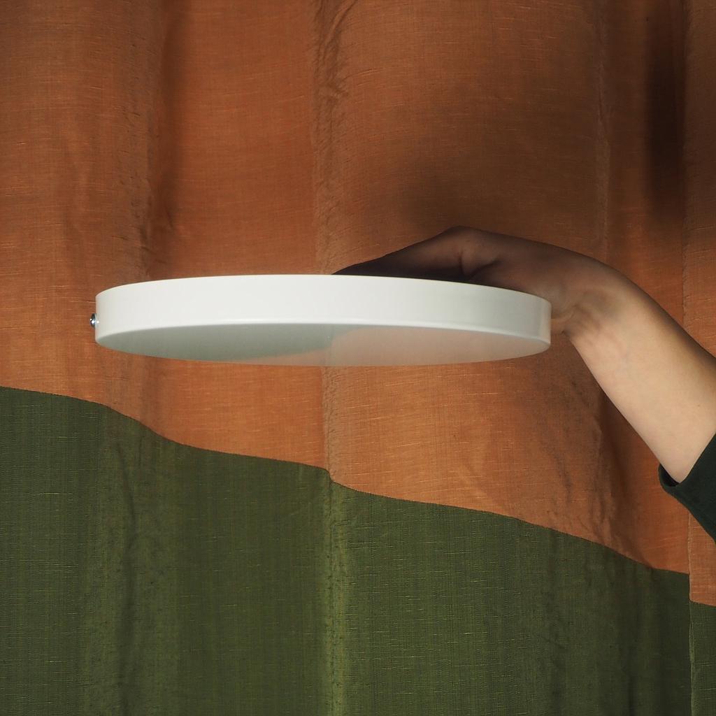 [999LIG690] Ceiling cap - white (without holes, to be drilled) - Factory New