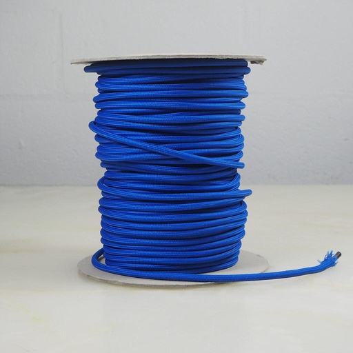 [998LIG004] Electrical textile cable 3*0,75 (BLUE)