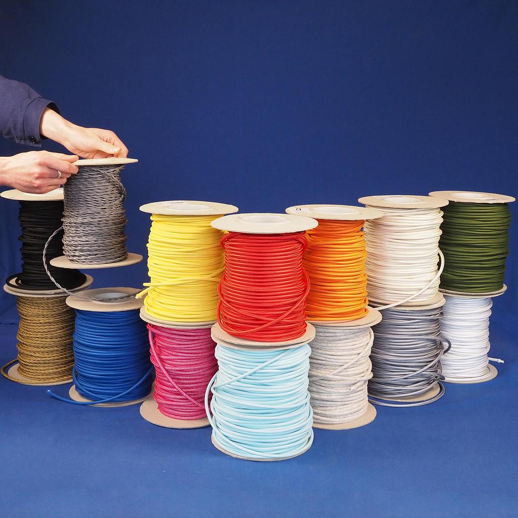 [998LIG011] Electrical textile cable 3*0,75 (various colors)