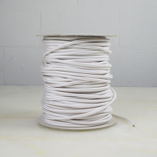 [998LIG003] Electrical textile cable 3*0,75 (WHITE)