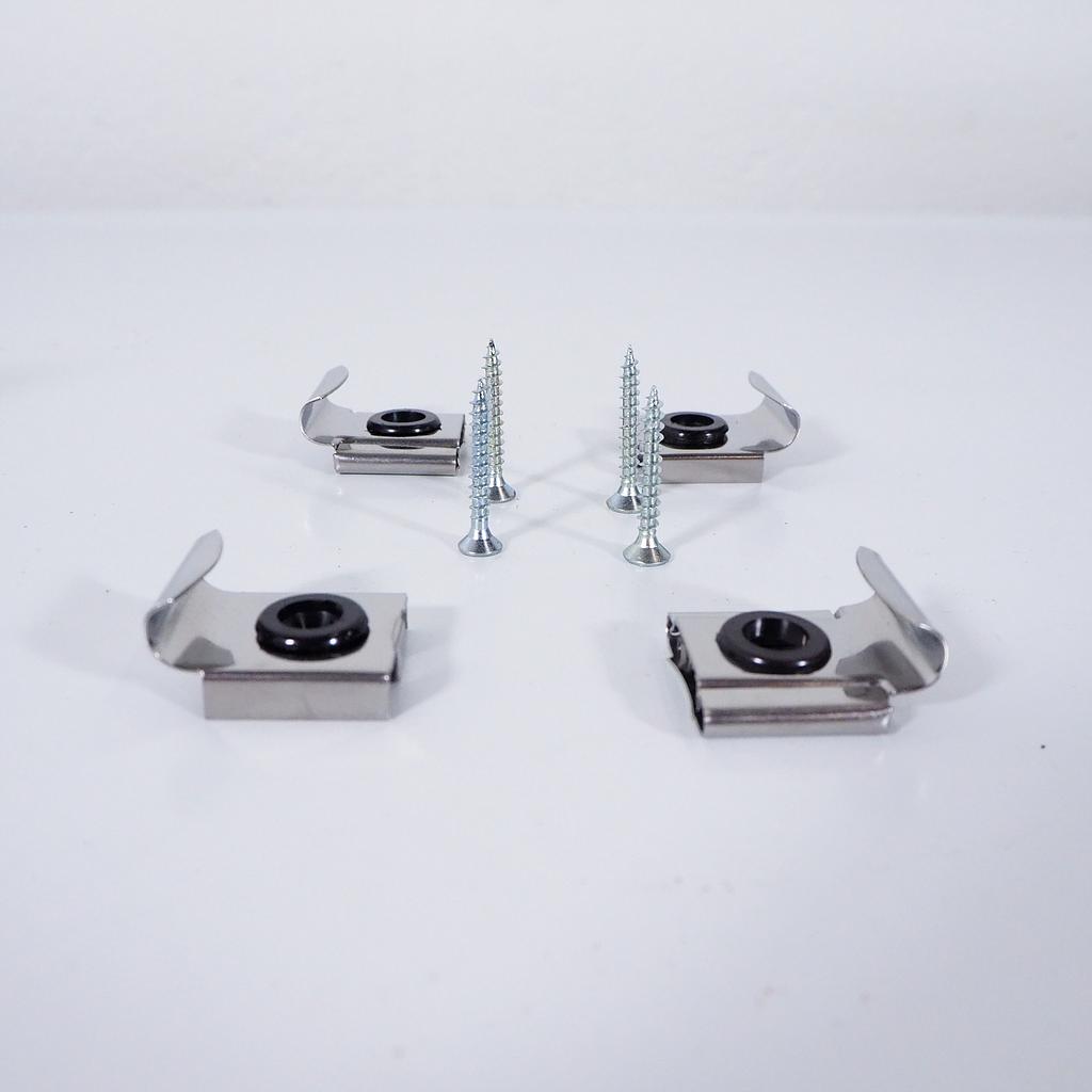 [4046704006395] Mirror fastener square (4pc)