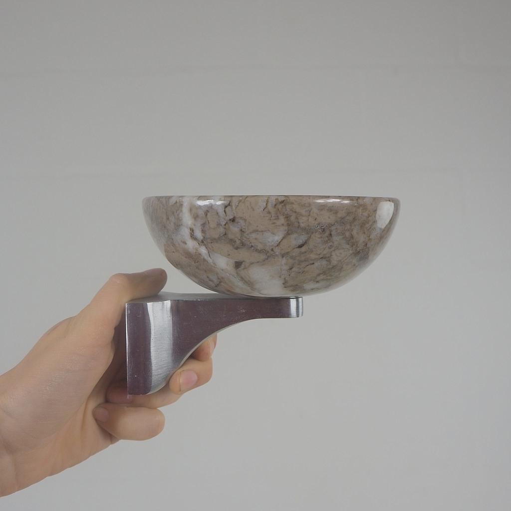 Glass holder 'Paros' by Studio Caprotti (Grigio Luna)