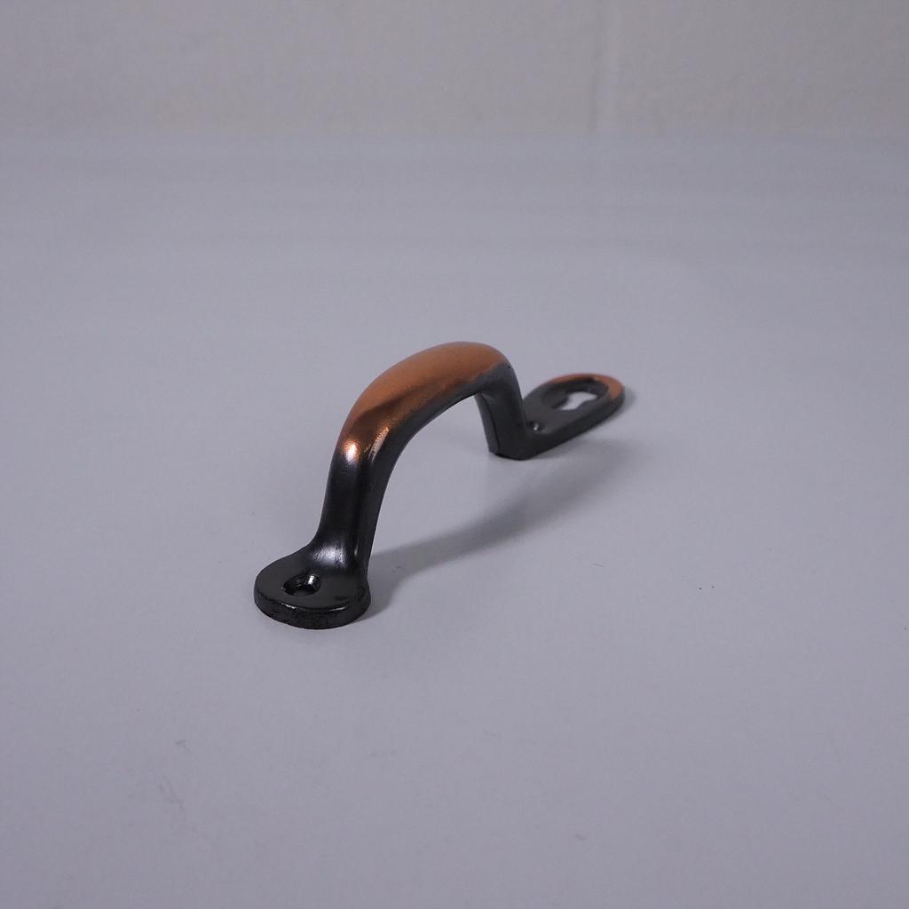 [103HAR361] Copper plated steel cabinet handle with key hole