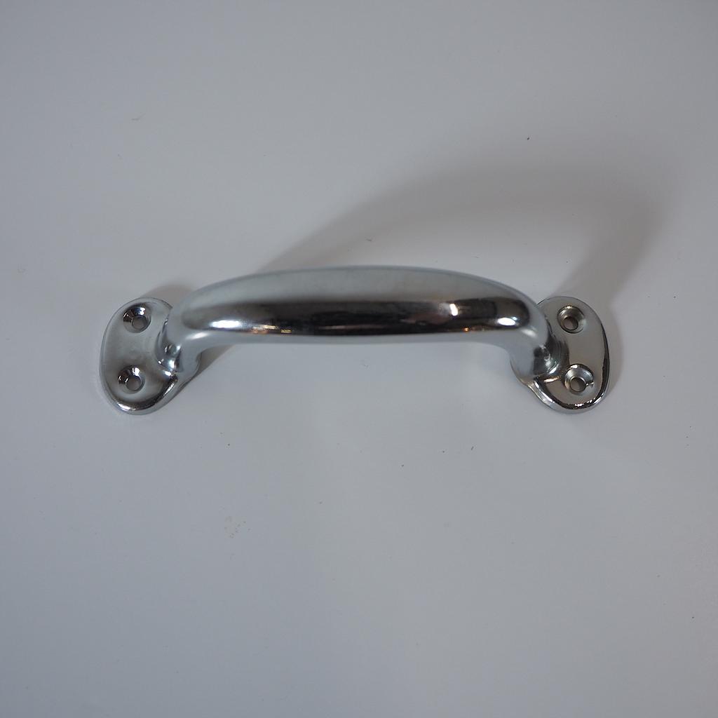 Chromed cabinet handle (Length 12.5 cm)