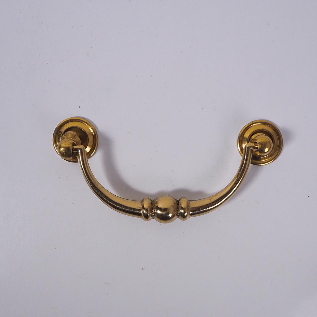 Polished brass cabinet handle