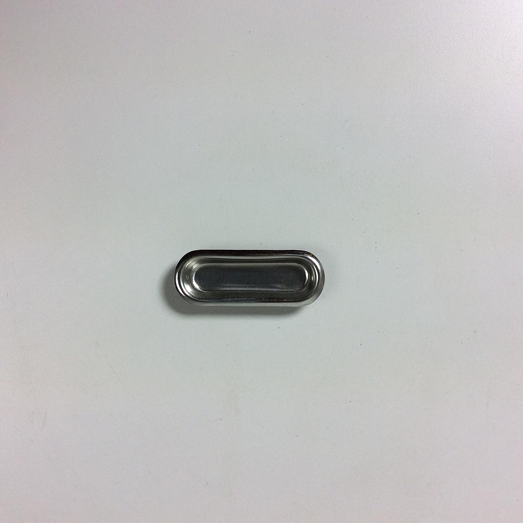 Pair of Inset Cabinet Handle in steel (7 cm)