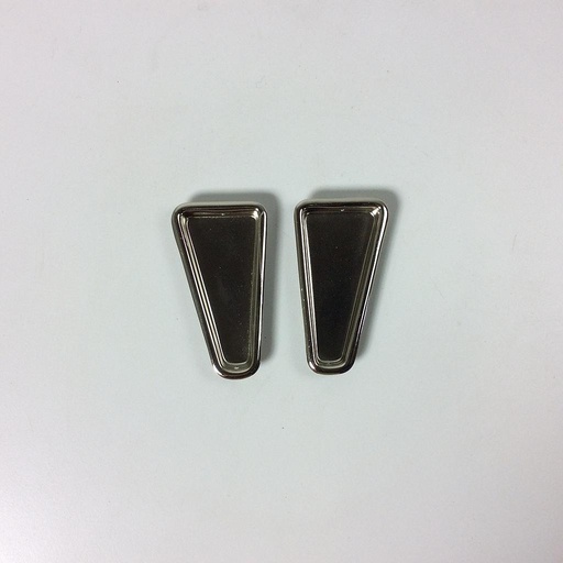 [103HAR085] Pair of Inset Cabinet Handle in steel (8 cm)