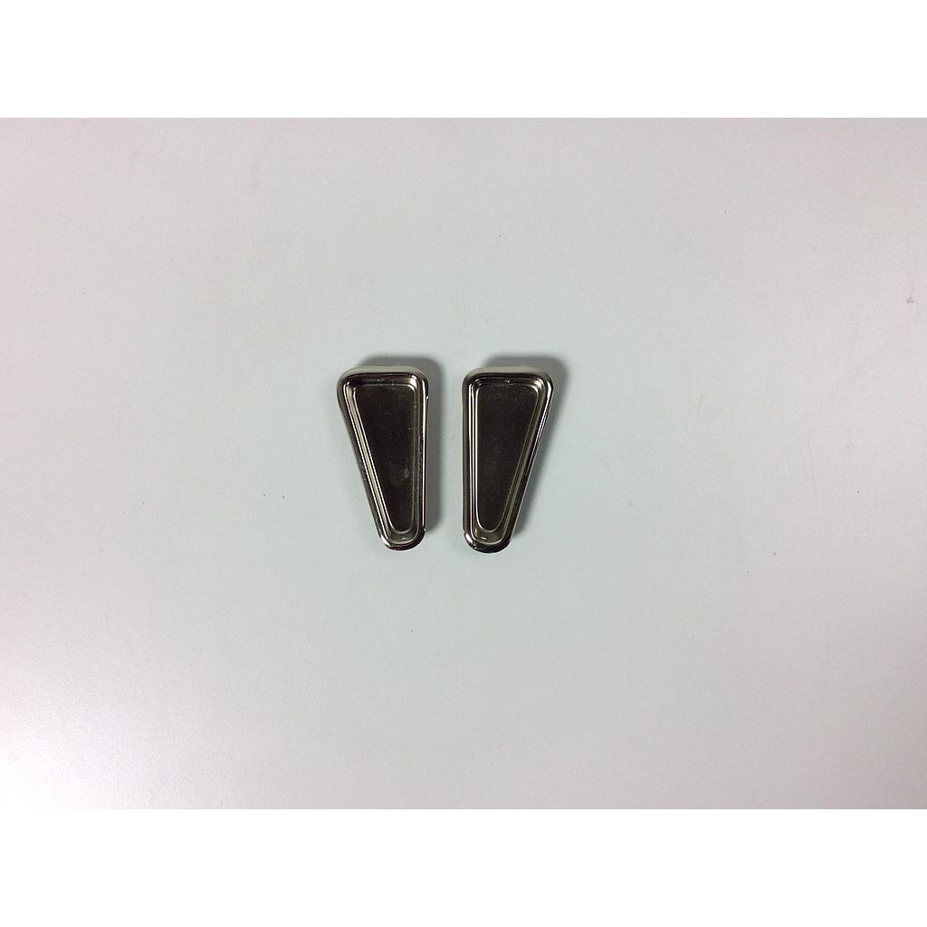 [103HAR090] Pair of Inset Cabinet Handle in steel (7 cm)