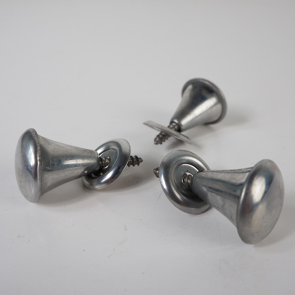 Chromed Nickel cabinet knob (set of 3)