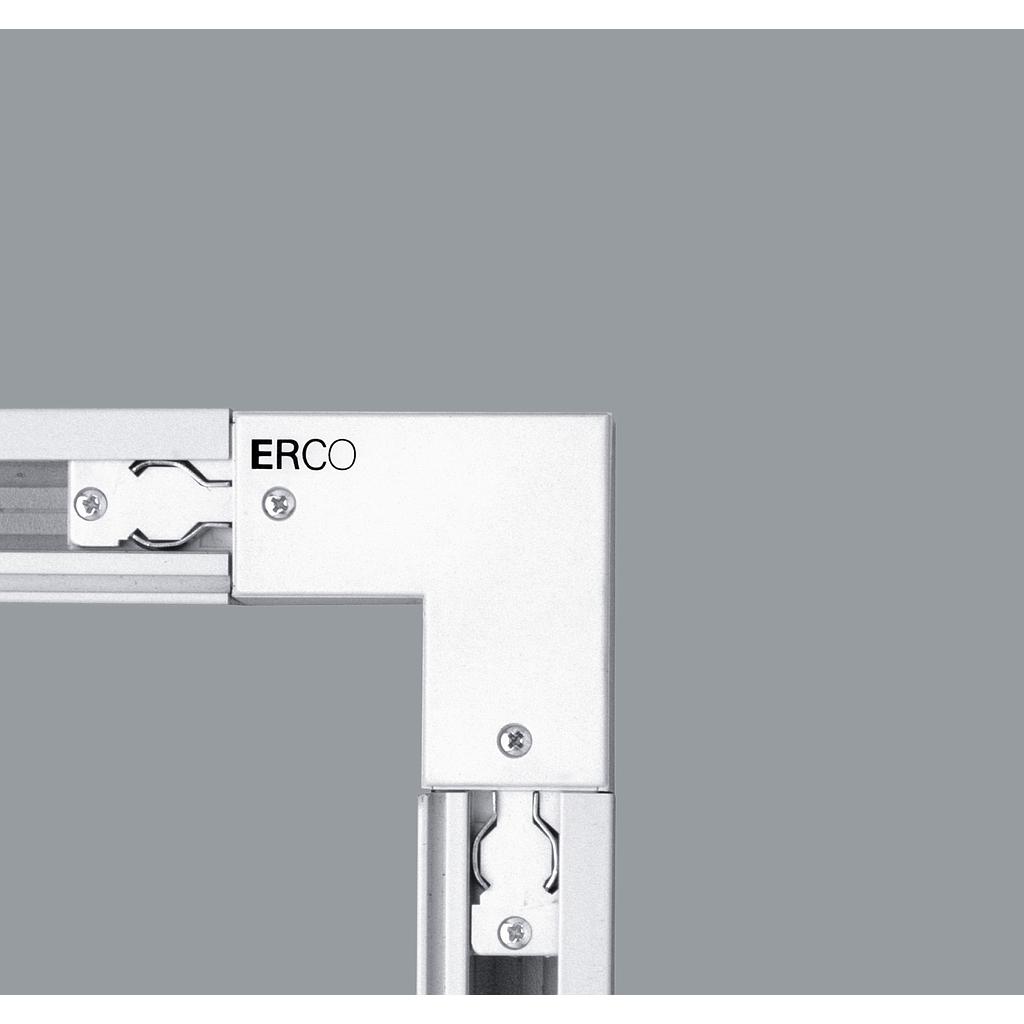3-circuit L-connector for Erco track (new, black and white)