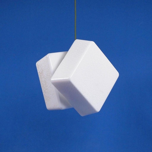 [122LIG233] Hanging light 'Gaston' in opaline glass
