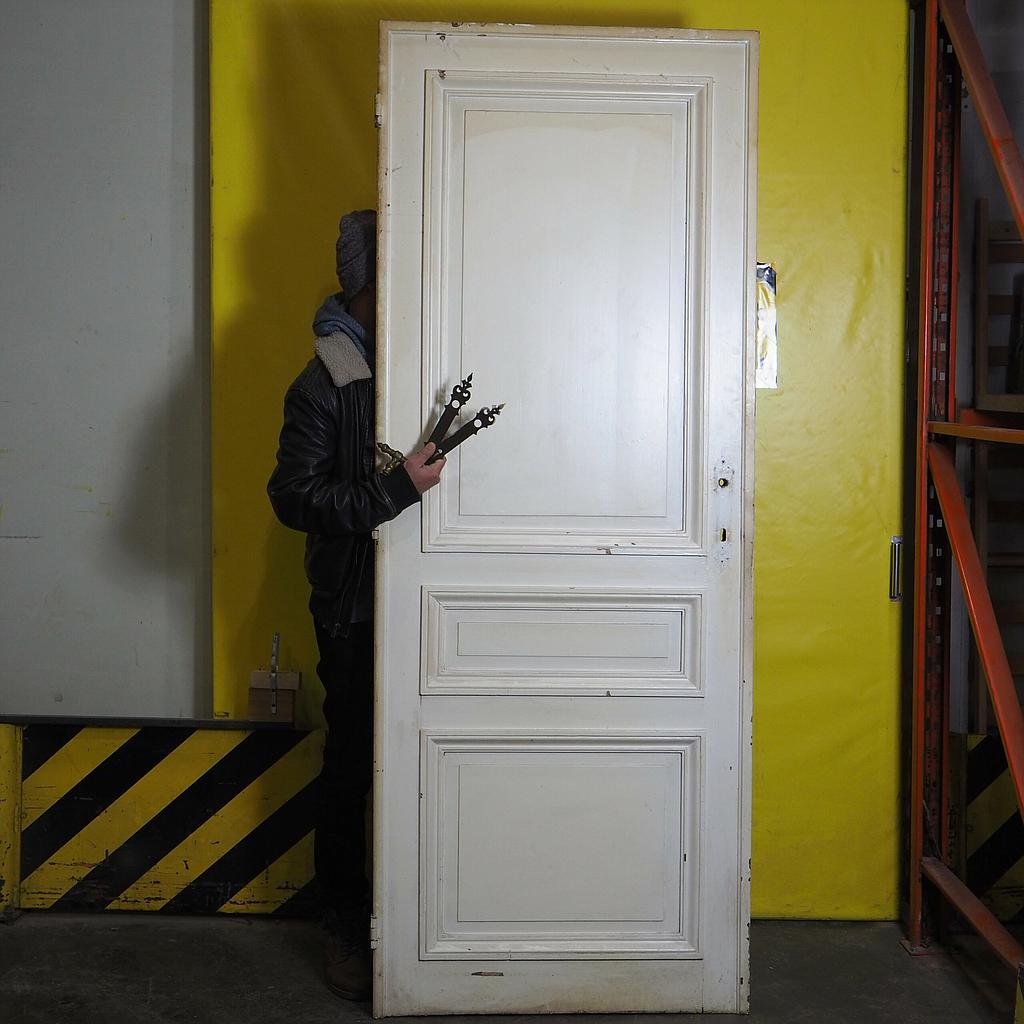 Painted wooden door (H 226 cm x W 86,8 cm) - Right