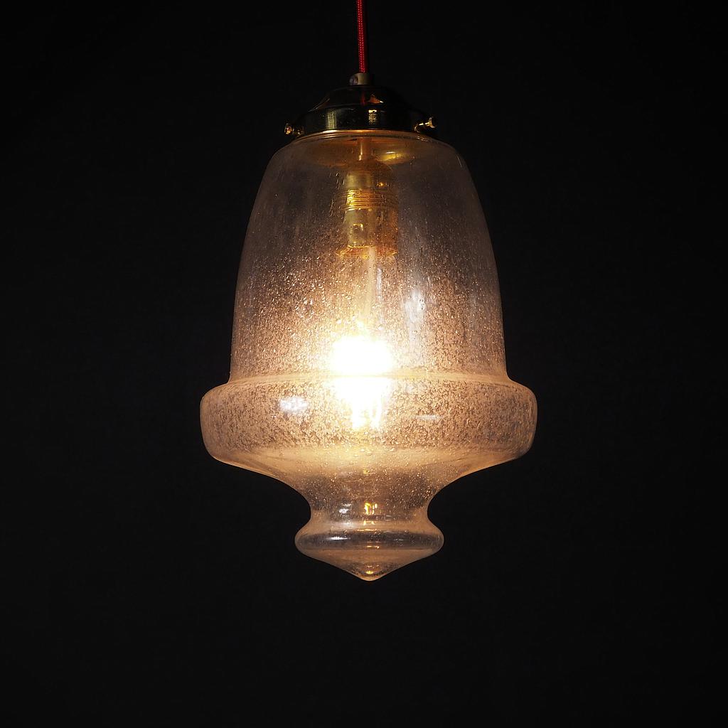 Pendant light 'Lantern' in pulegoso glass