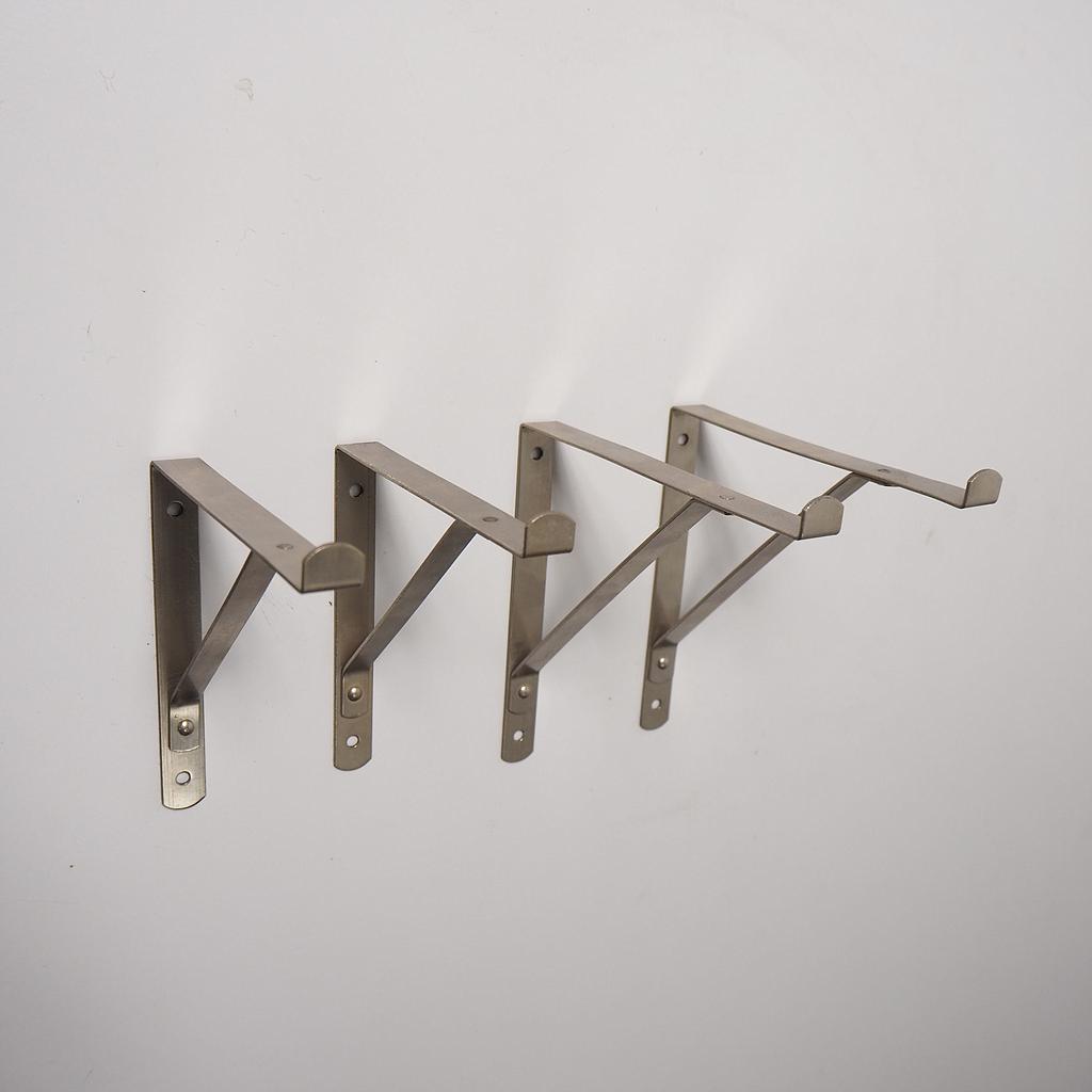 Chromed Brass shelf brackets (2pc)