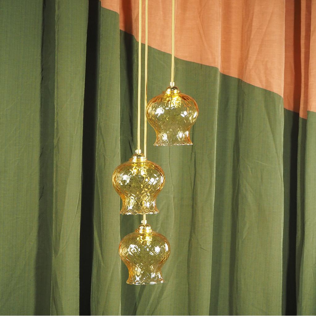 Hanging light ‘Maria’ in textured glass