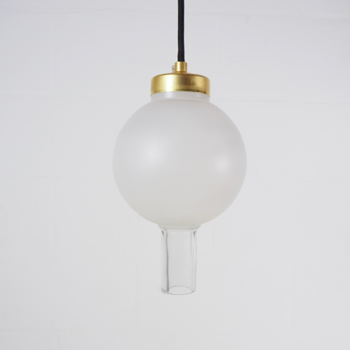 Frosted glass pendant light ‘Tristan’