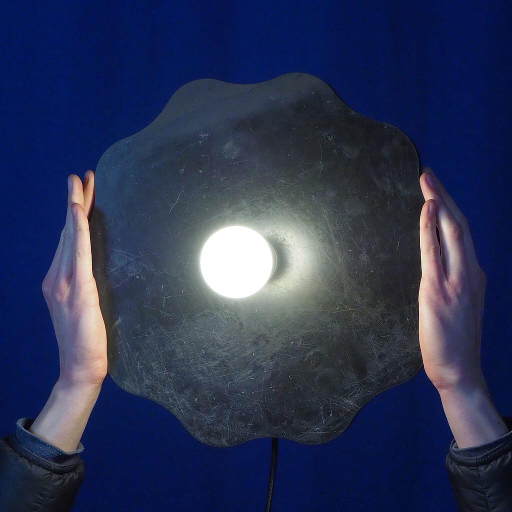 [999LIG946] Wall or ceiling light 'Wavy Luna 35’ – Noir de Mazy