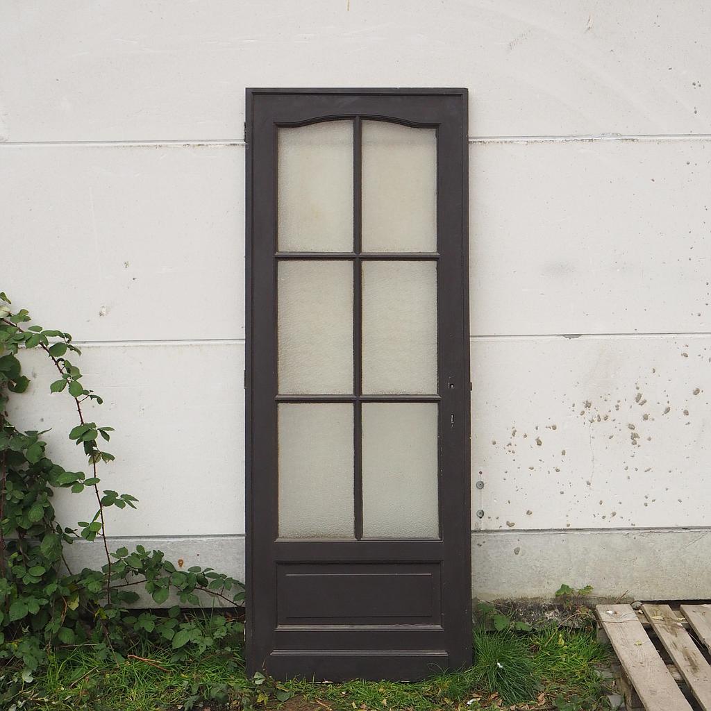 Wooden door with glass panels (H 218 x W 82.5 cm) – Left / Right